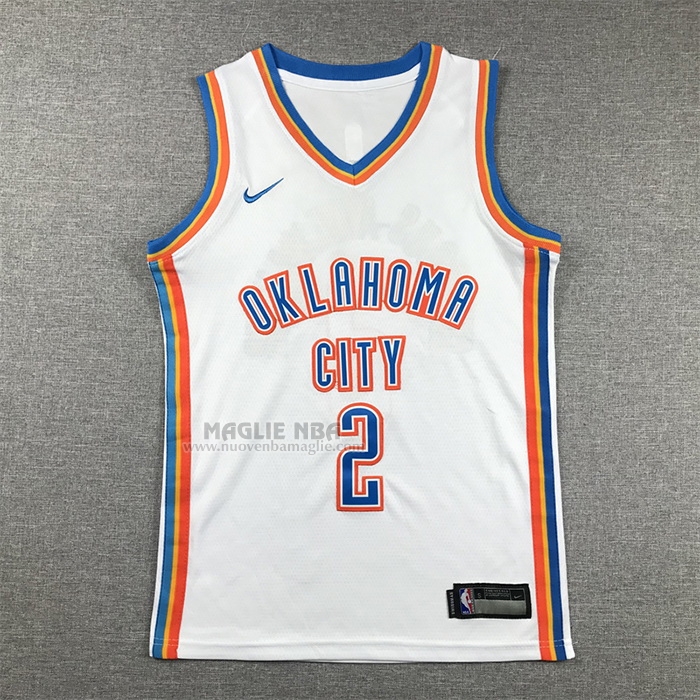 Maglia
 Shai Gilgeous-Alexander NO 2 Bambino
 Oklahoma City Thunder Association Bianco
